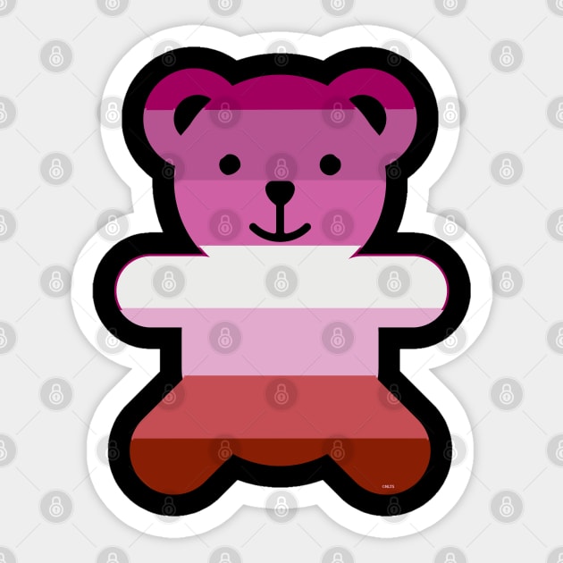 Lesbian Flag Bear Pride Sticker by creative